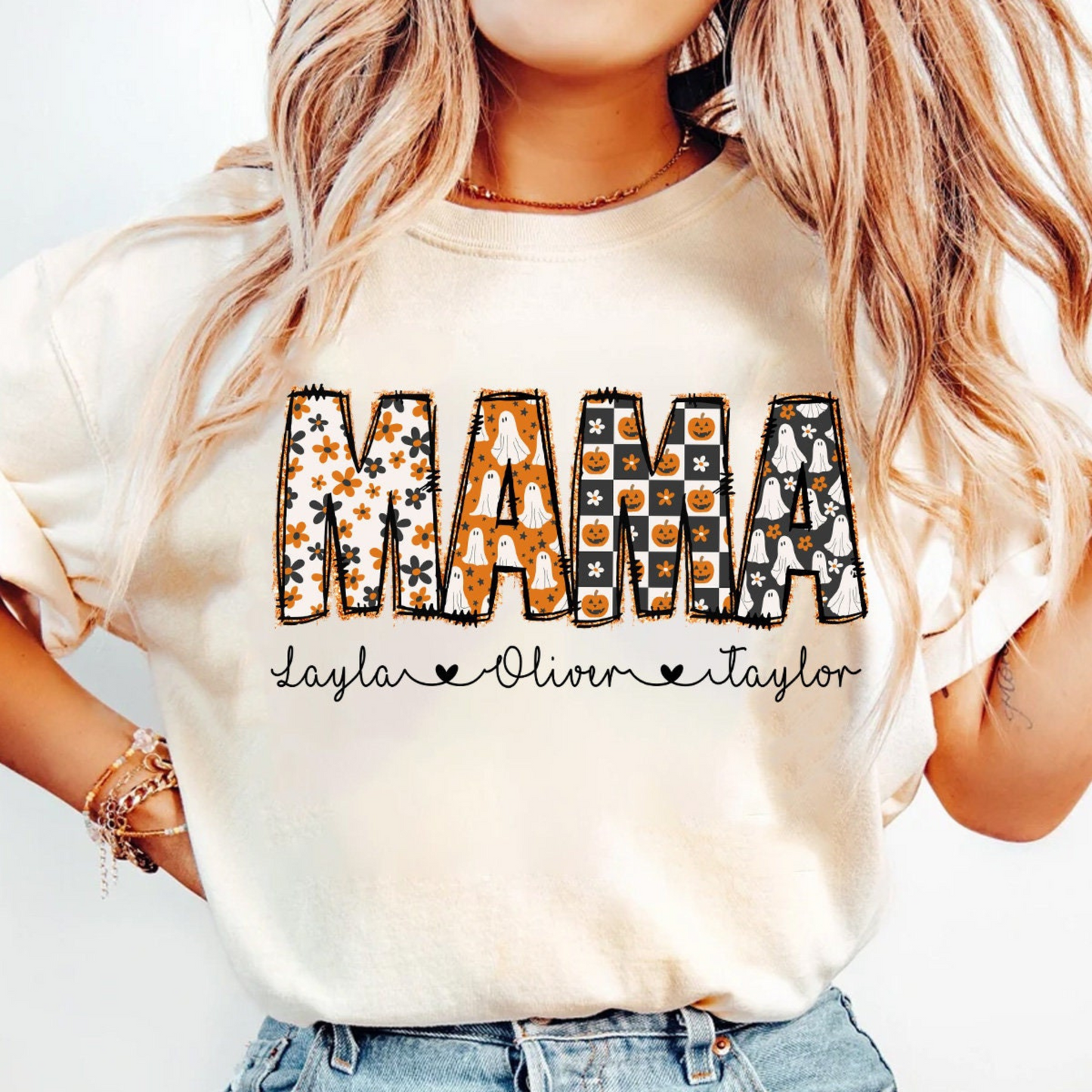 Personalized Glitter Spooky Mama for Halloween - Perfect Gift for Moms