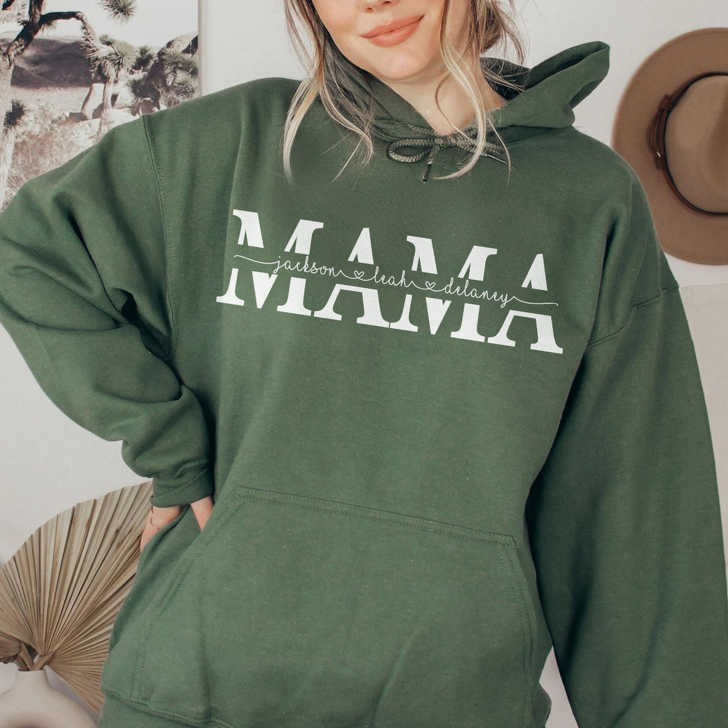 Personalisiertes Mama Sweatshirt mit Kindernamen – Muttertagsgeschenk