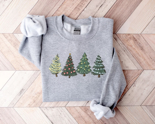 Christmas Tree Sweatshirt -  Holiday Sweaters for Women