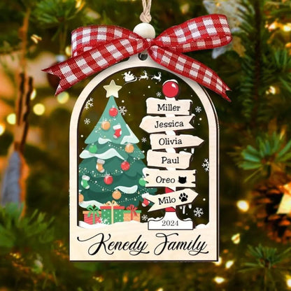 Personalisierter Familien-Weihnachtsornament, Weihnachtsgeschenk für die Familie