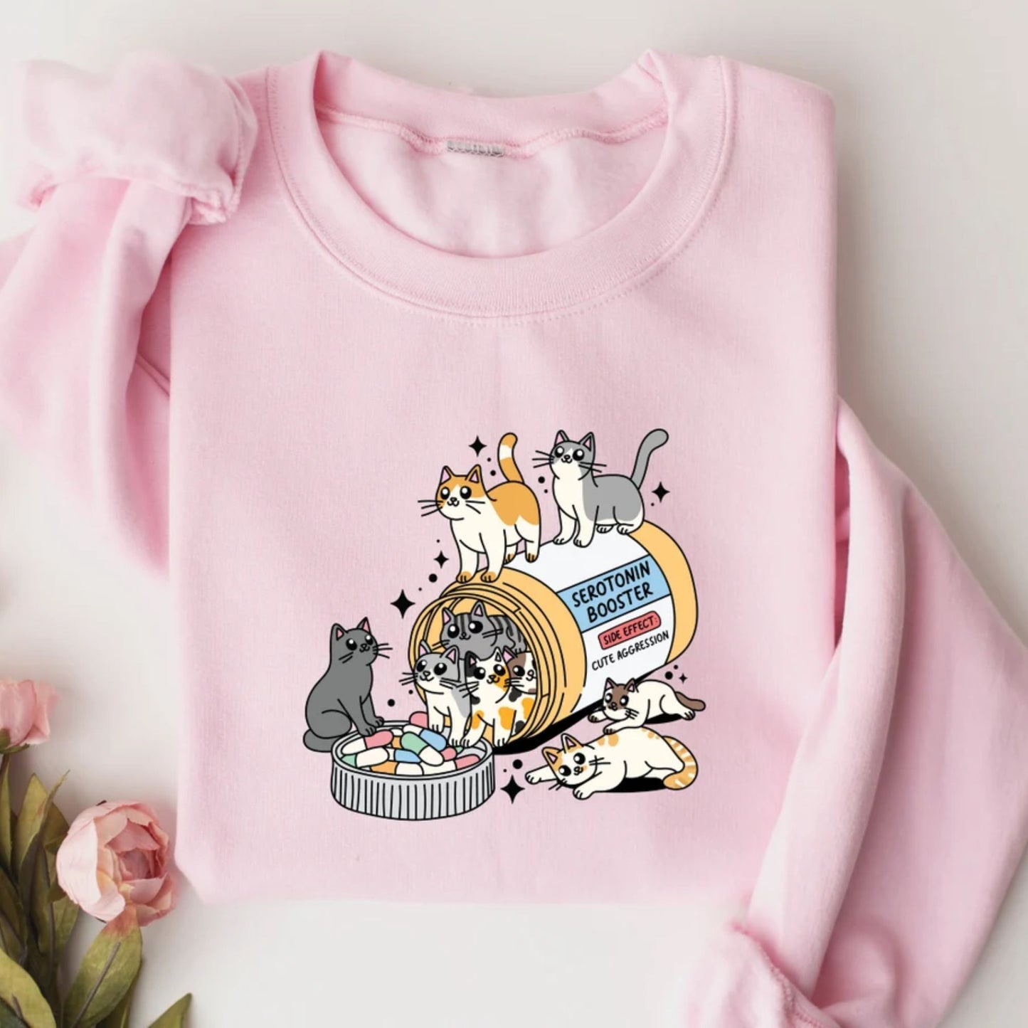 Antidepressivum Katze Sweatshirt - Geschenk für Katzenliebhaber