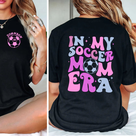 Personalisiertes Fußball Mama T-Shirt