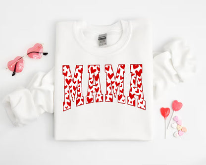 Mama Valentinsherz Valentinstags-Sweatshirt, Valentinstagsgeschenk für Mama