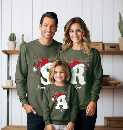 Familien Weihnachtssweatshirt – Personalisierte Weihnachtsgeschenke