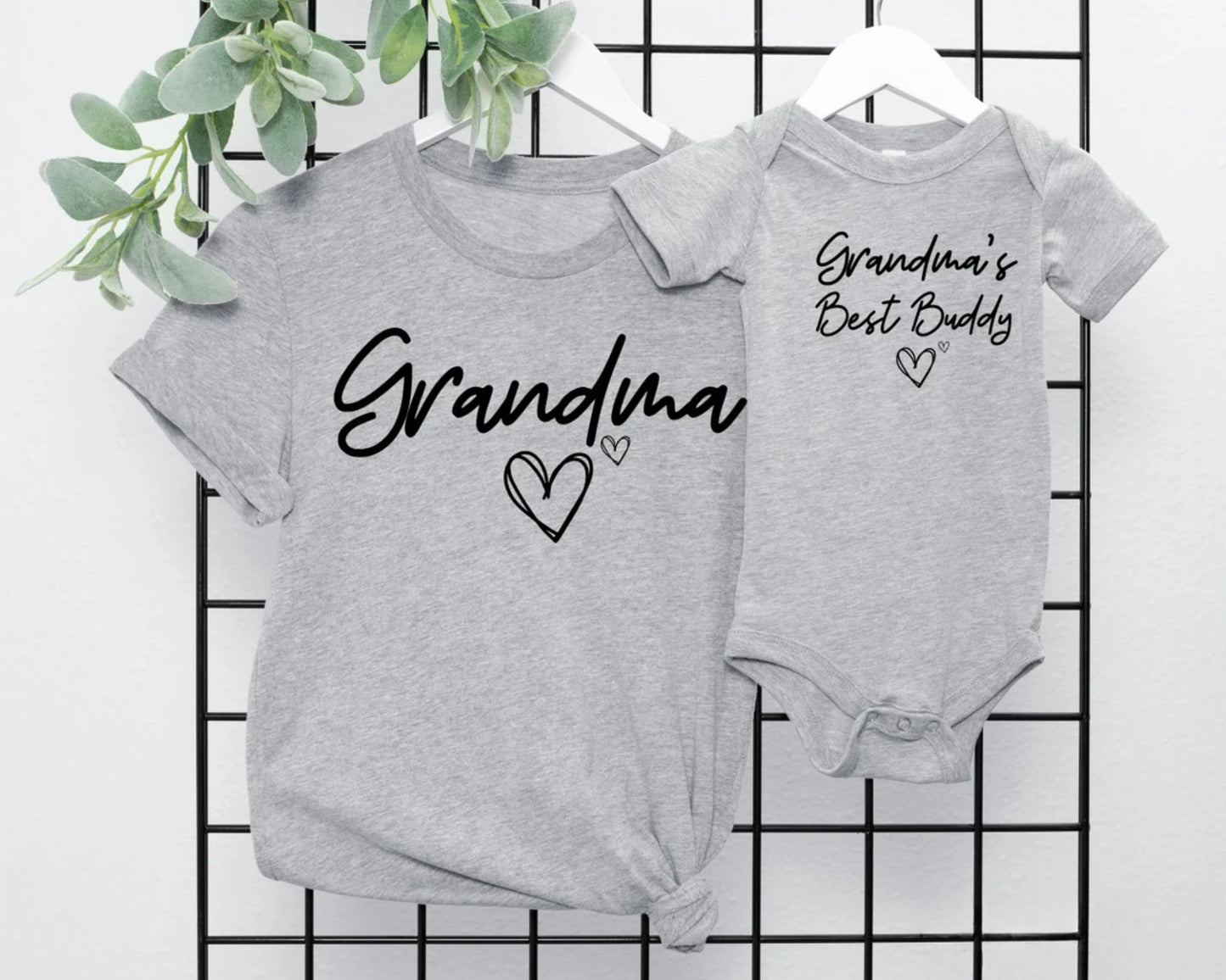 Oma und Enkelkind Partnerlook Set - Geschenk für frischgebackene Oma