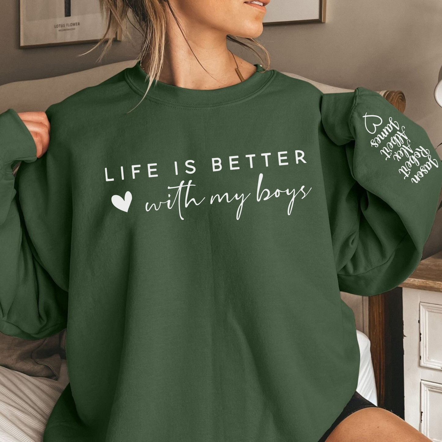 Better Days with My Boys - Customized Mom’s Tribute Wear