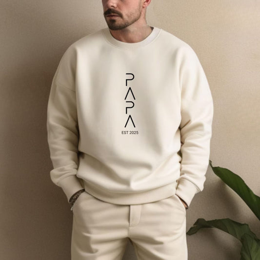 Personalisiertes Papa-Sweatshirt mit Name – Geschenk für Vater