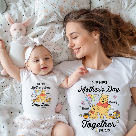 Our First Mother's Day Together  Custom Name & Year Family Tee