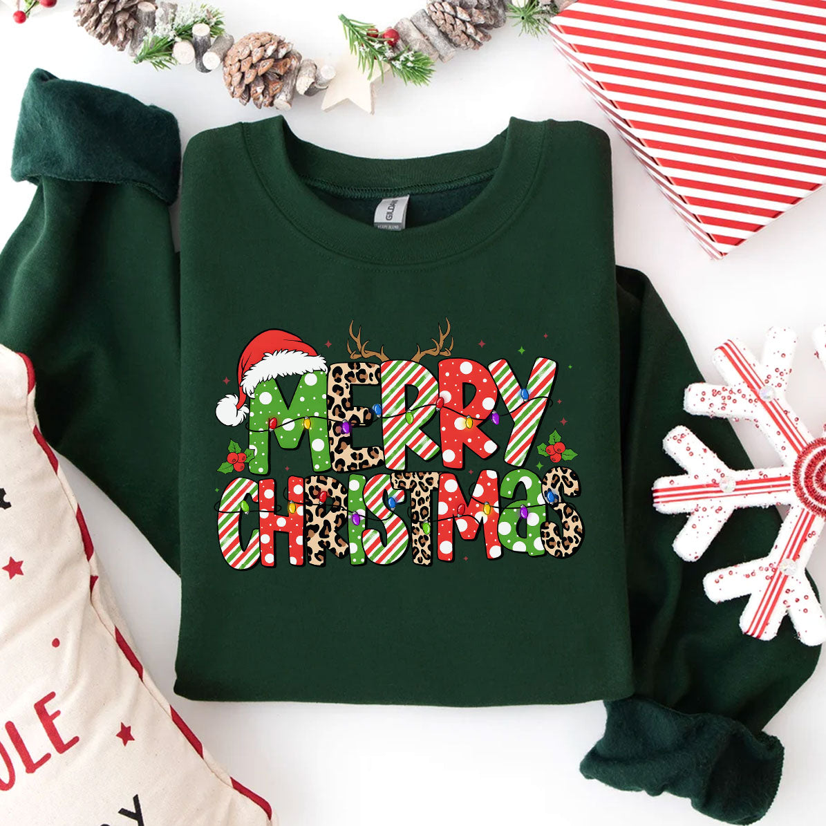 Retro Weihnachts Sweatshirt – Bequem & Festlich für die Feiertage