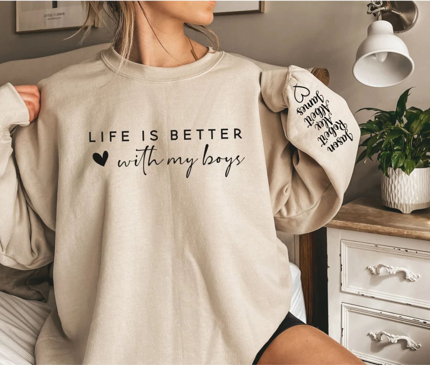 Personalisierte Sweatshirts und Hoodies: Das Leben ist besser mit meinen Jungs