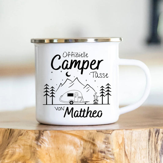 Personalisierte Camping Tasse - Geschenk für das Outdoor Leben