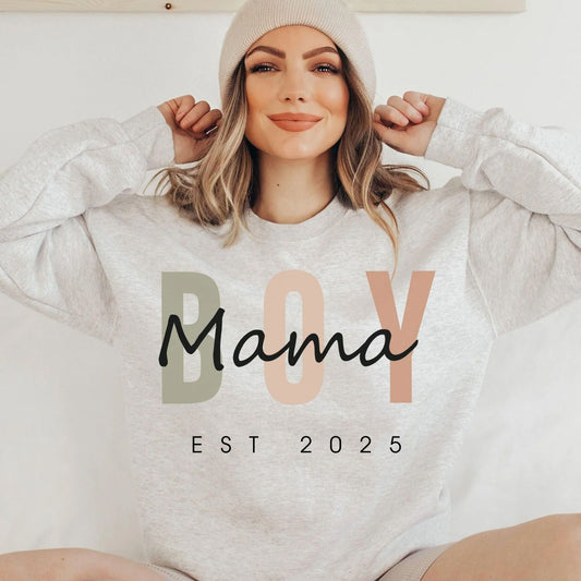 Personalisiertes Mama Sweatshirt, Junge Mama Geschenk, Muttertagsgeschenk