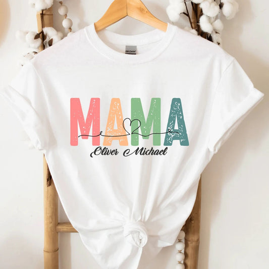 Personalisiertes Mama Shirt - Mama Shirt mit Namen
