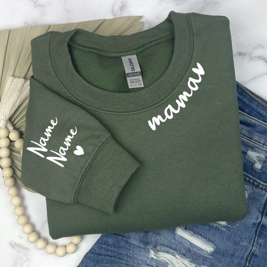 Custom Names Mom Tribute - Perfect Mother's Day Cozy Sweater