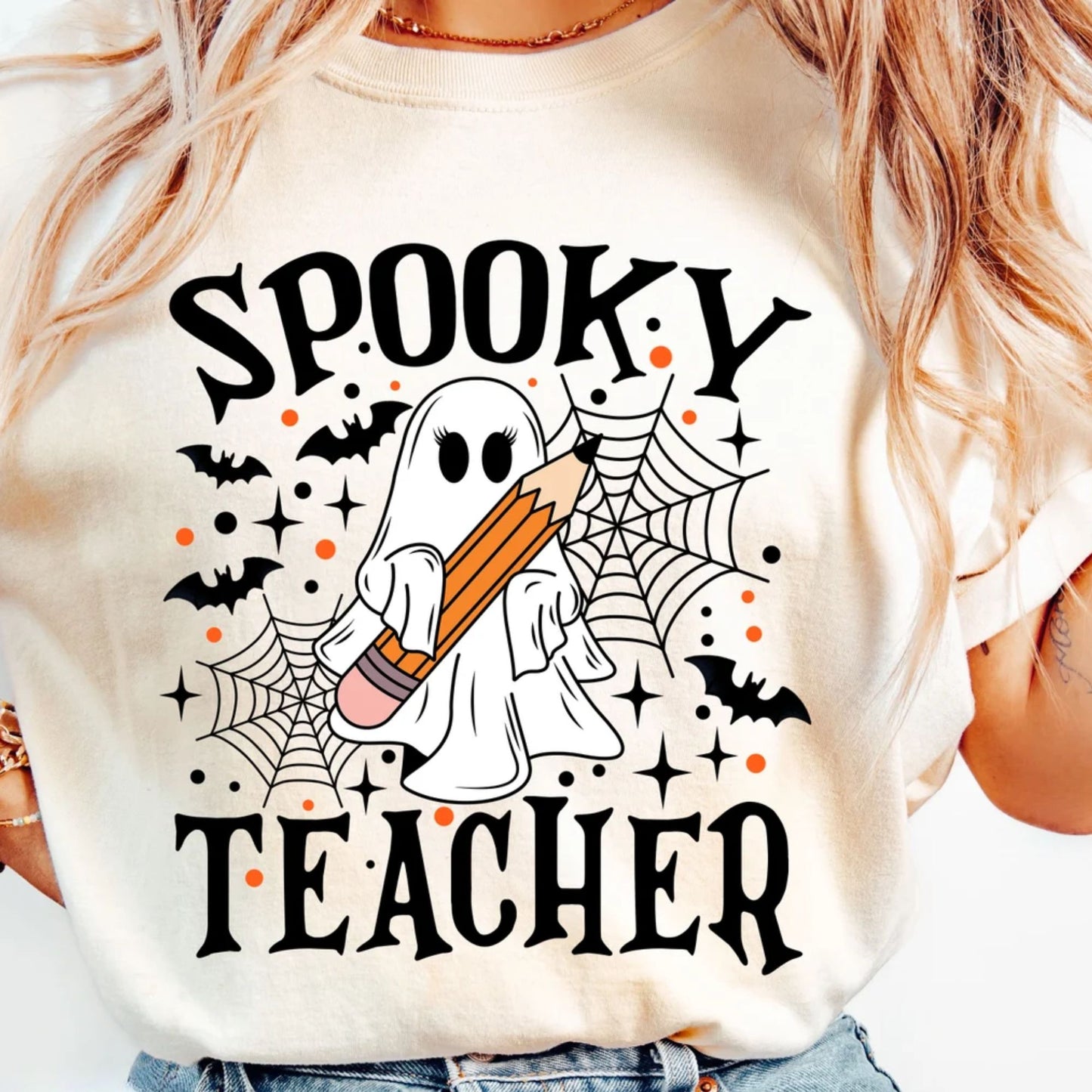 Gruseliges Lehrer Shirt - Geschenk für Lehrer, Halloween Lehrer Sweatshirt