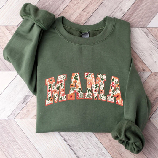 Blumen-Mama-Sweatshirt und Hoodie, Geschenk für Mama