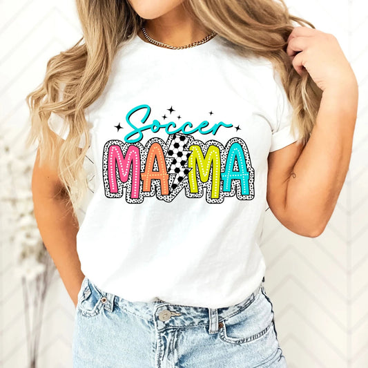 Fußball Mama - Glitzer Fußball Mama Shirt