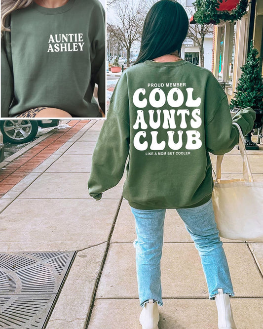 Cool Aunts Club T-Shirt für Tanten, Cooles Tante-Sweatshirt, Geschenk für Tanten