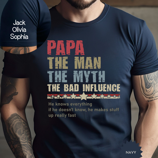 Papa: The Legend Personalized with Children's Names