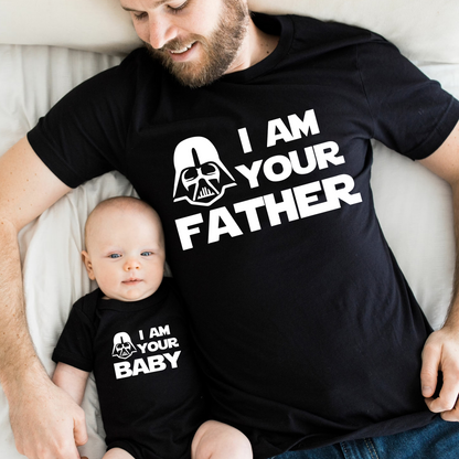 "Dein Papa" und "Dein Baby" T-Shirt-Set - Geschenk für Vater und Kind