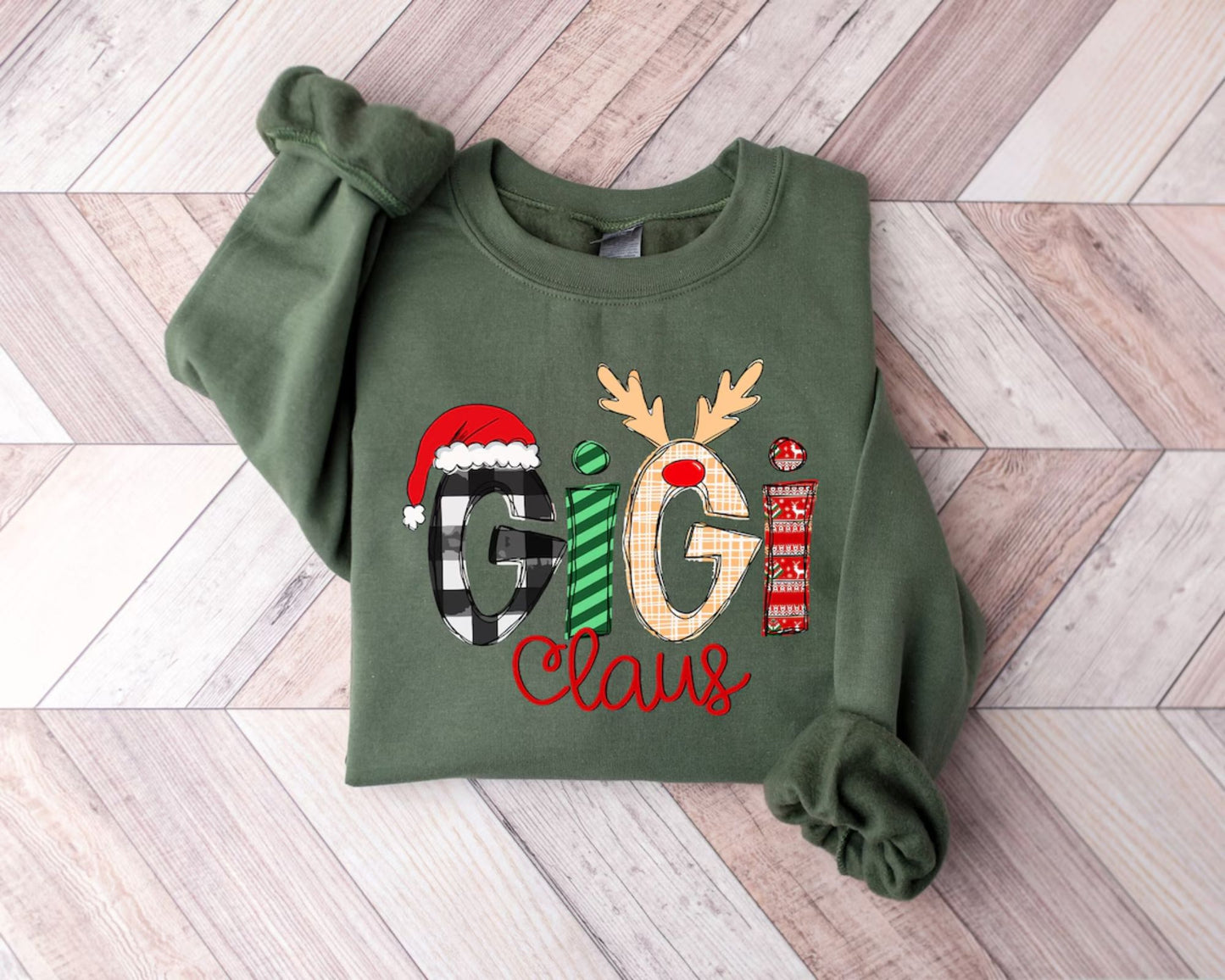 Gigi Claus Sweatshirt - Christmas Gift for Grandma