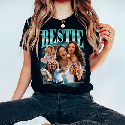 Personalisiertes Bestie T-Shirt, Geschenk für die Beste Freundin