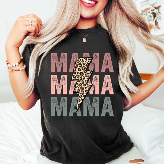 Mama Shirt - Retro Leoparden Mama Sweatshirt