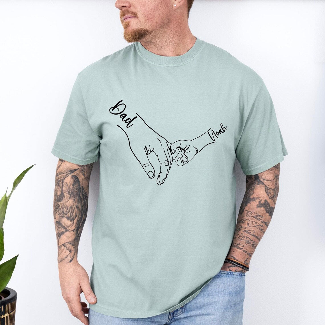 Personalisiertes Papa-Shirt mit Kindernamen – Geschenkidee für Vater
