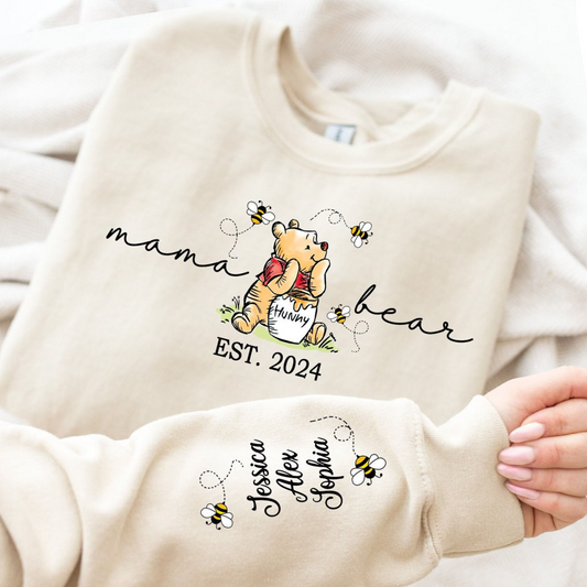Custom Mama Bear Sweatshirt – Personalized with Kids' Names and Special Years