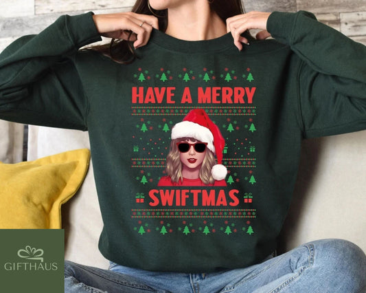 Hässlicher Weihnachtspullover, Merry Swiftmas Sweatshirt