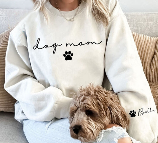 Personalisiertes Dog Mama Sweatshirt - Geschenk für Hundemama