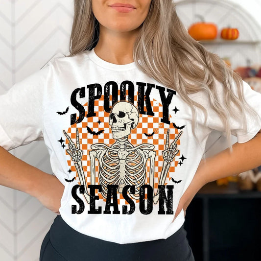 Spooky Season Sweatshirt - Halloween Skull T-Shirt