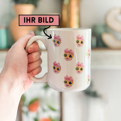 Personalisierte Kaffeetasse mit Gesicht – Babygesicht-Tasse, Lustige Geschenkideen