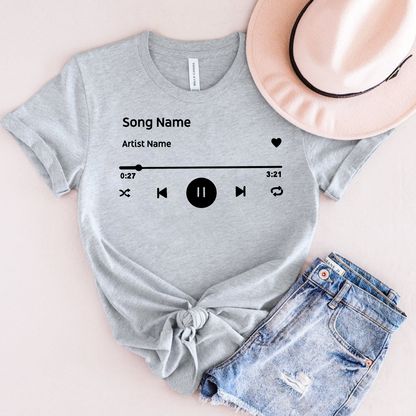 Custom Favorite Song Personalized Gift for Birthday, Favorite Artist Shirt