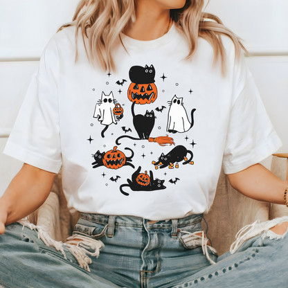 Süße Halloween-Schwarze Katze Boo Geschenk Herbst