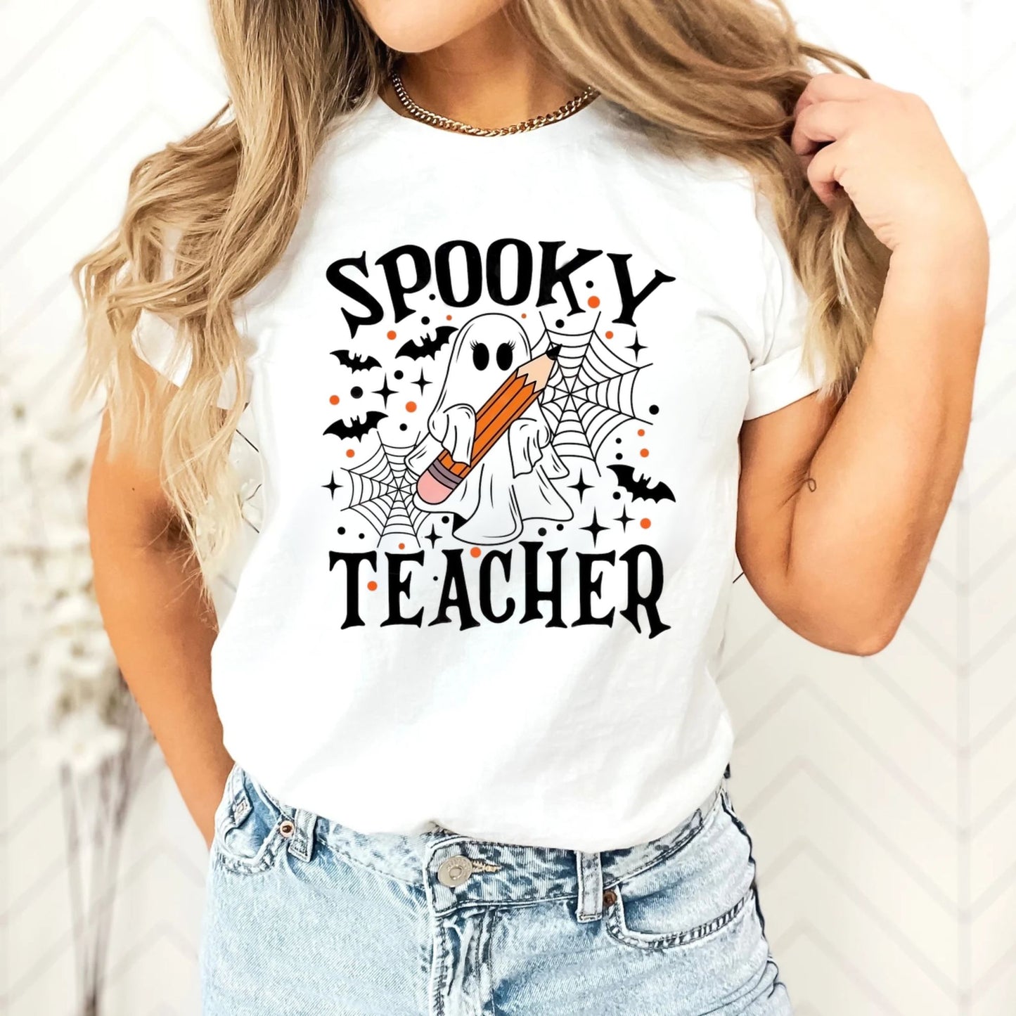 Gruseliges Lehrer Shirt - Geschenk für Lehrer, Halloween Lehrer Sweatshirt