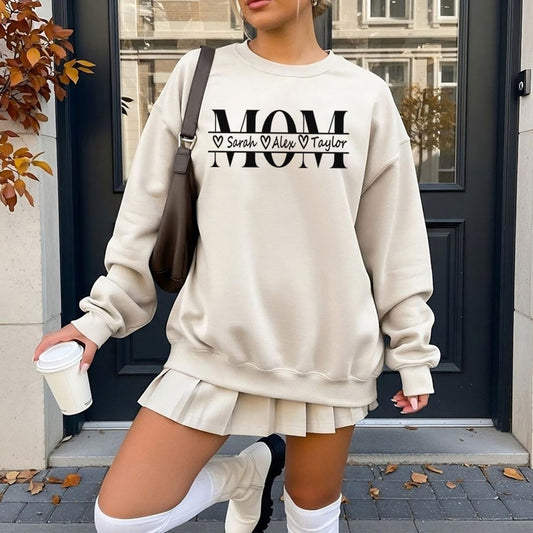 Personalisiertes Mama Sweatshirt mit Kindernamen – Mutter Geschenk für Sie