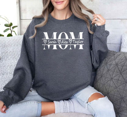 Personalisiertes Mama Sweatshirt mit Kindernamen – Mutter Geschenk für Sie