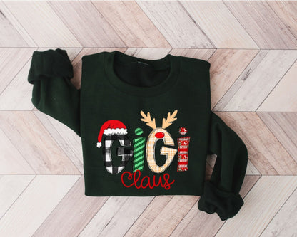 Gigi Claus Sweatshirt - Christmas Gift for Grandma