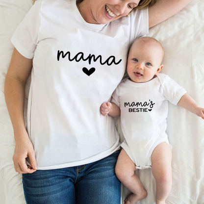 Besties Mama und Ich T-Shirts - Geschenk für die beste Freundin zum Geburtstag