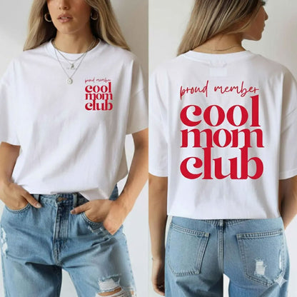Minimalist Cool Mom Club Shirt, Trendy Mom Tee