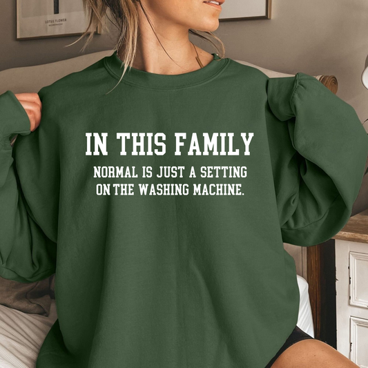 Familien-Shirt 'Normal ist nur ein Waschprogramm' - Personalisiertes Geschenk