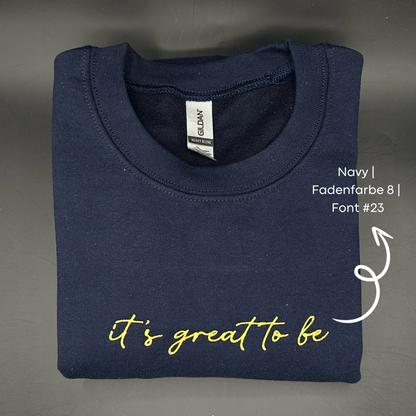 Individuell besticktes Sweatshirt und Hoodie | Perfektes Geschenk für Mama oder Sie