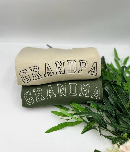 OMA, OPA Besticktes Sweatshirt und Hoodie, Geschenk für Oma und Opa