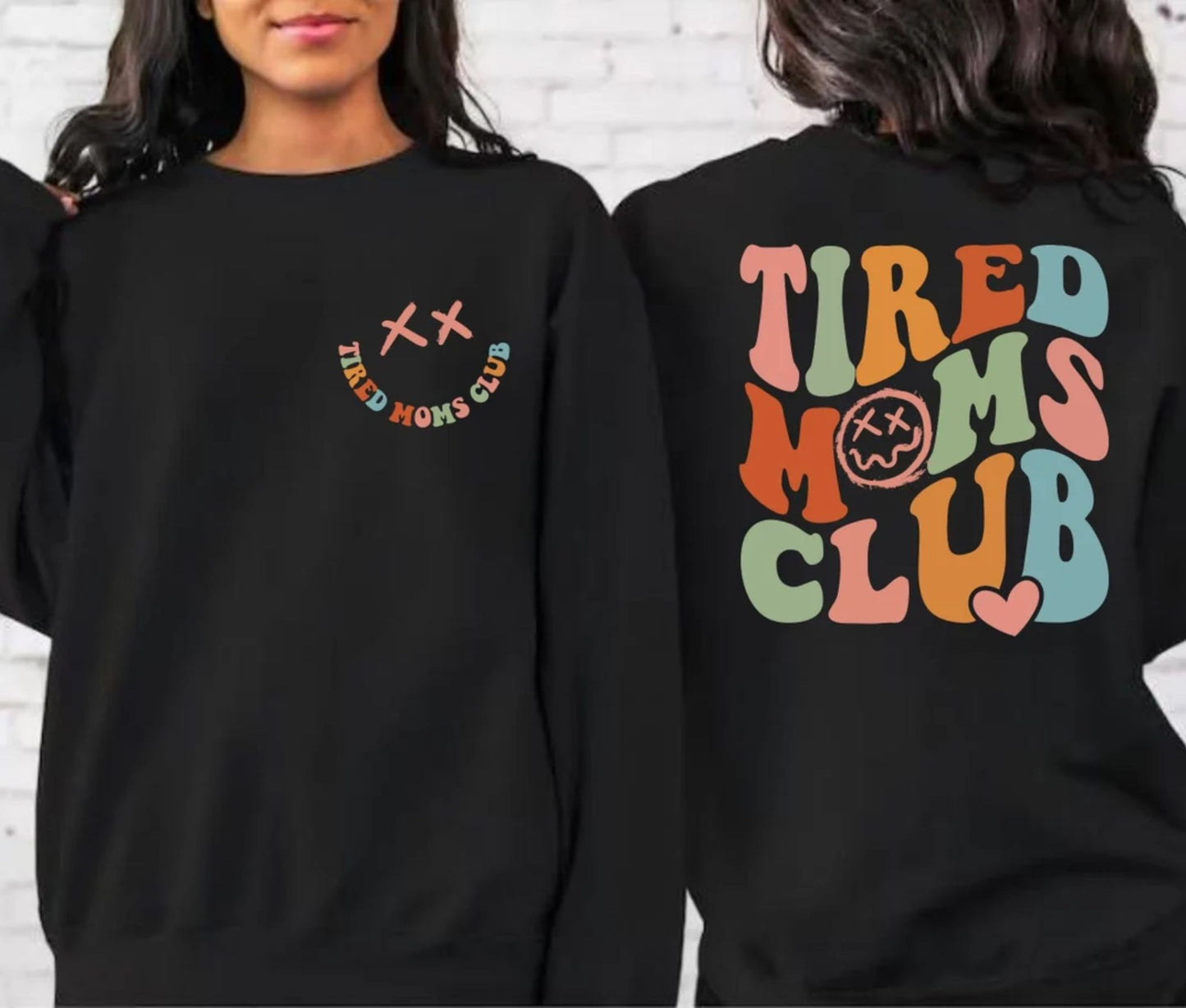 Müde-Mamas Club Sweatshirt, Sarkastischer Mama-Hoodie