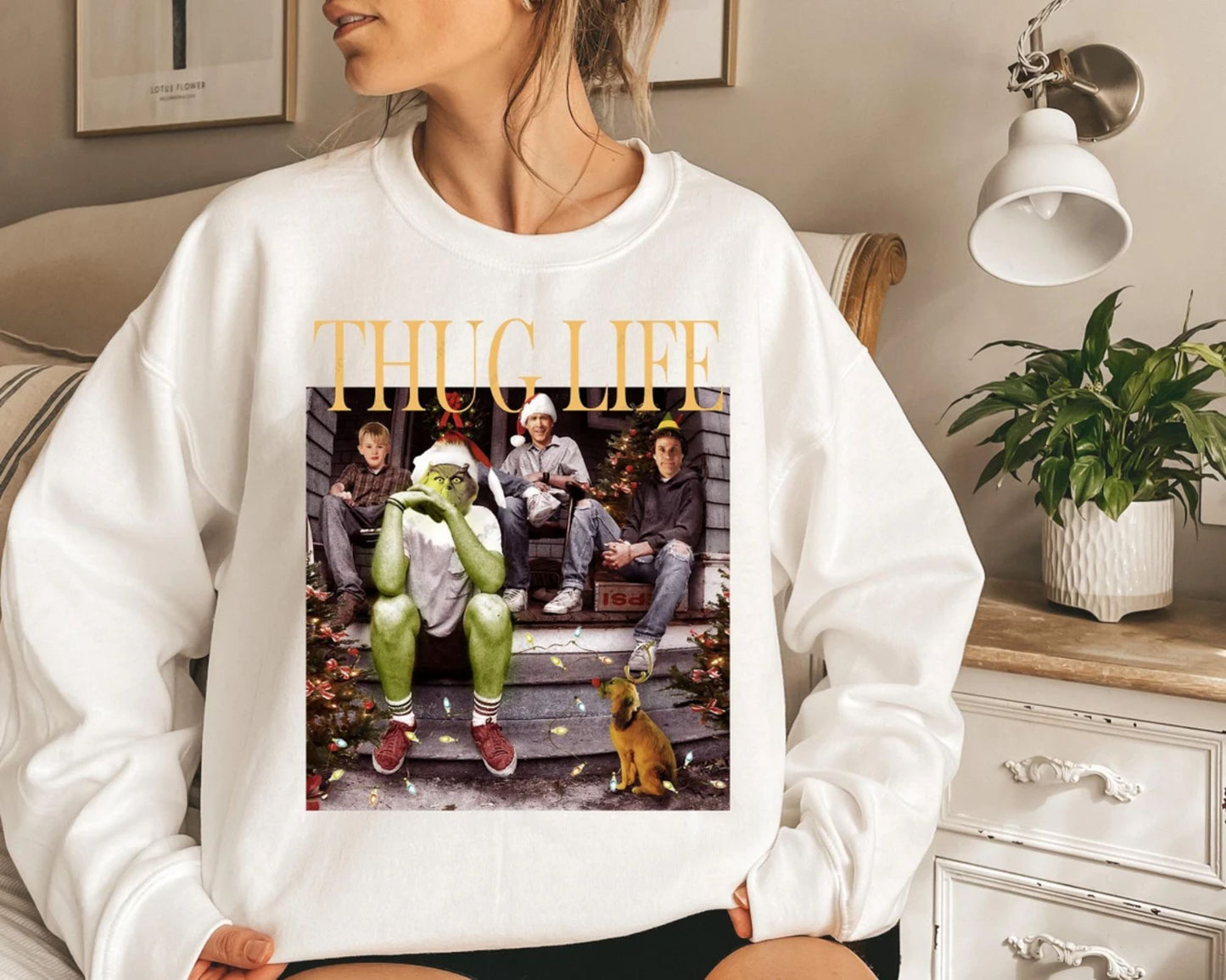 Thug Life Weihnachtssweatshirt, Lustiges Weihnachtsgeschenk