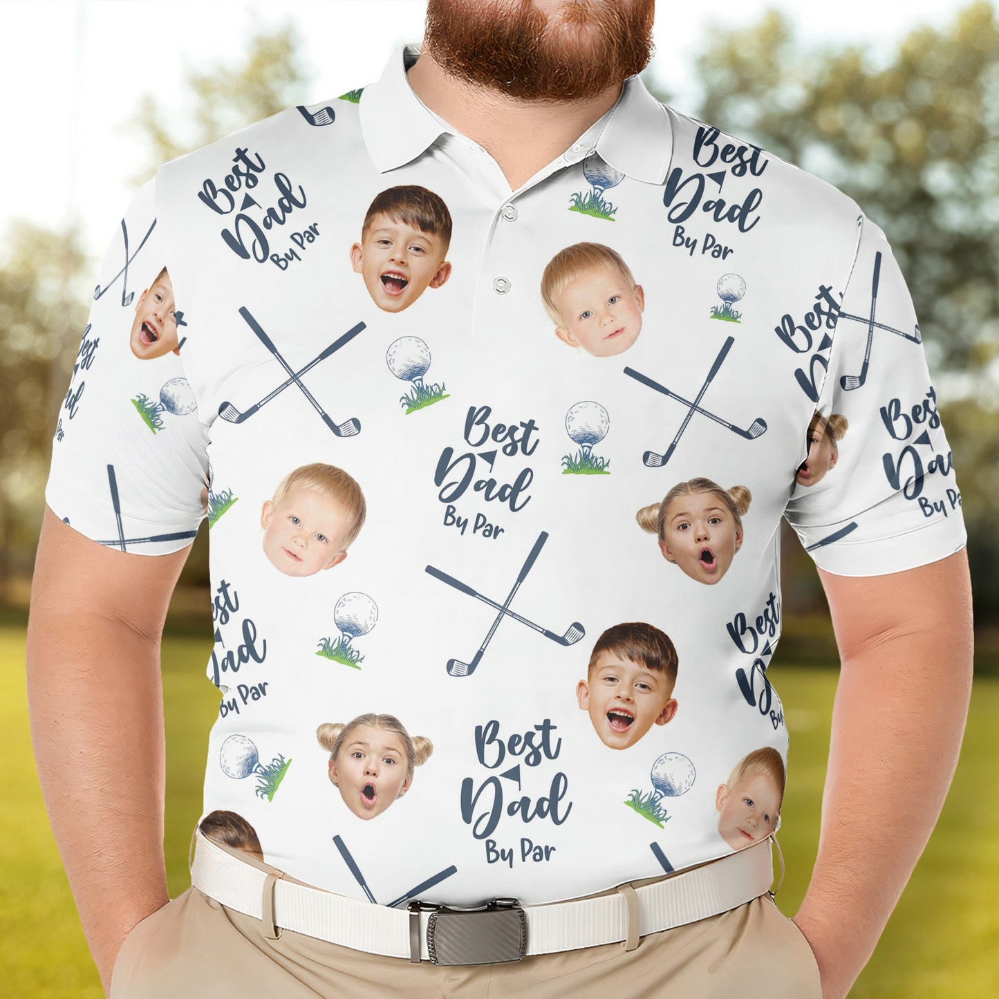 Best Dad/Grandpa - Personalized Golf Polo for Father's Day