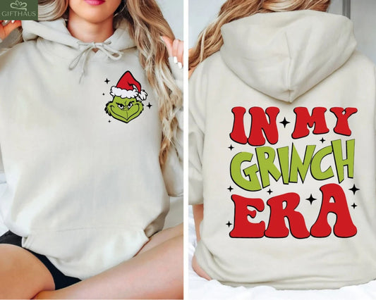 In My Grinch Era Weihnachts Hoodie und Sweatshirt - Merry Grinchmas Pullover