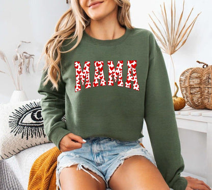 Mama Valentinsherz Valentinstags-Sweatshirt, Valentinstagsgeschenk für Mama