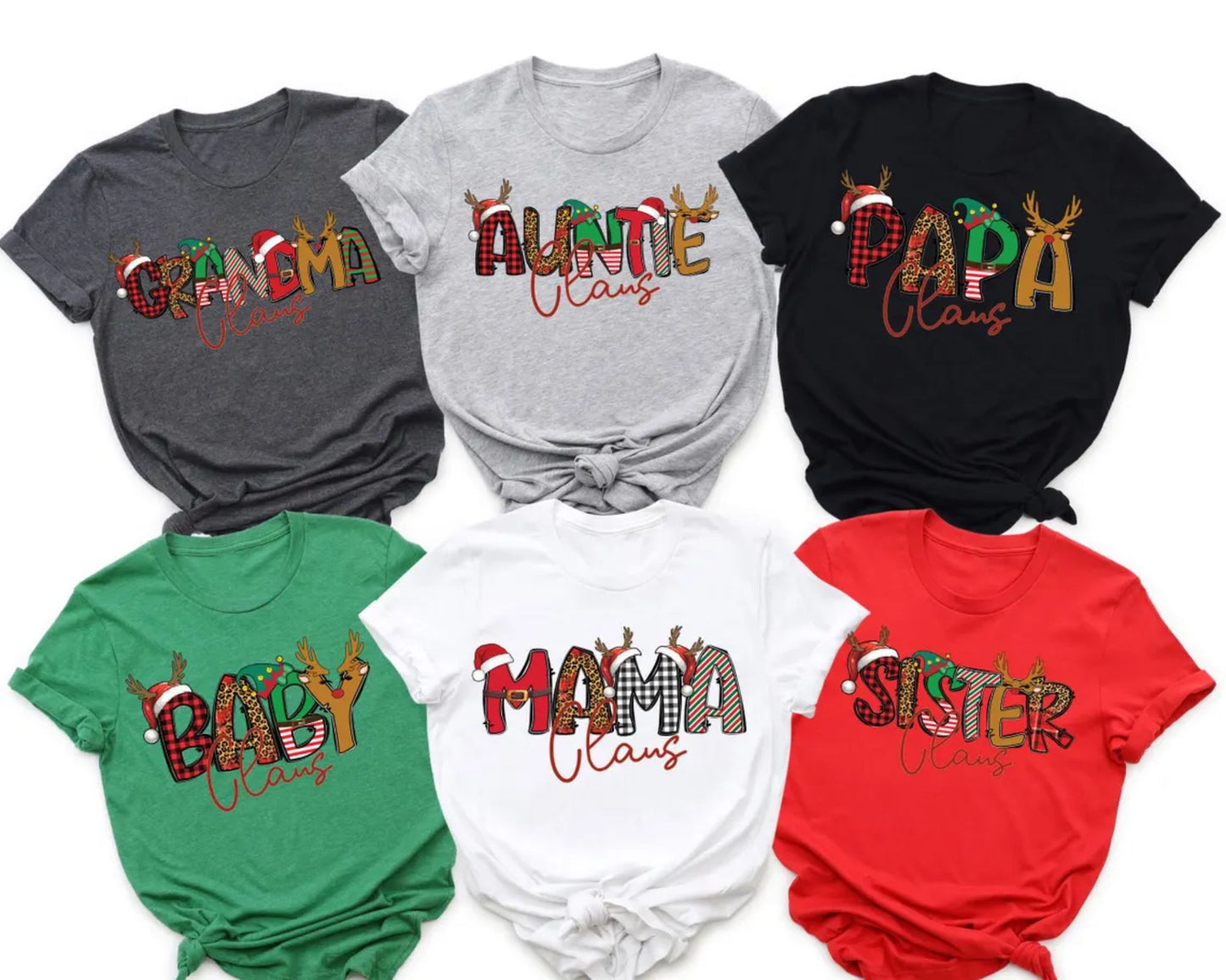 Family Claus Shirts Familien Xmas T-Shirt, Passendes Weihnachtsgeschenk